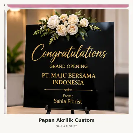 Papan Bunga Akrilik Sewon